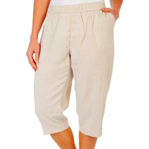 NWT🎉2/15🎉 "Emily Daniels" Seersucker Check Capri Petite Medium